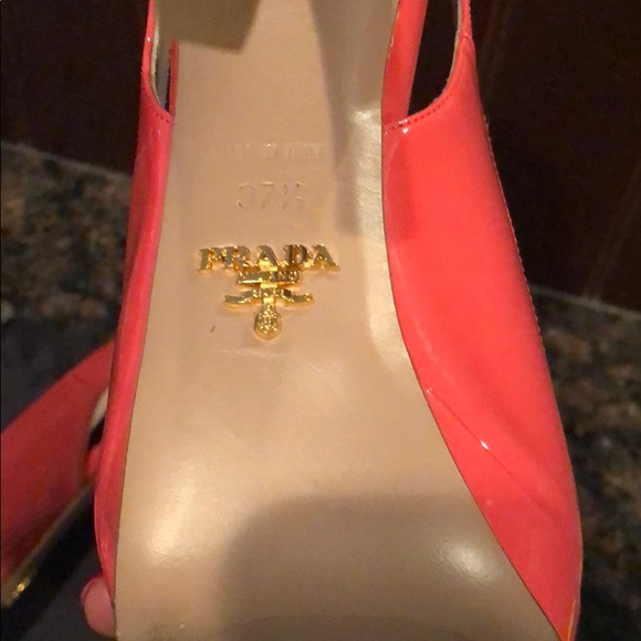 ****SOLD****Authentic Prada peep Toe Heels in 7.5 - Picture 4 of 6